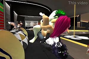 Second ORGY at the SecondLife VD Club
