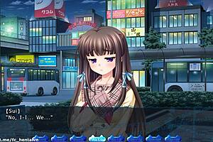 Inyochu part 37: Sui route where she gets fucked and creampied in big tits scene