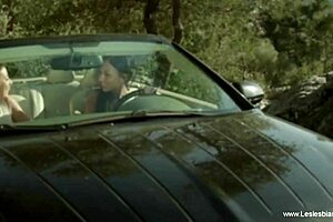 Shower time for lesbian friends bathing together.