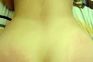 Amateur asian teen bent over for doggystyle spanking