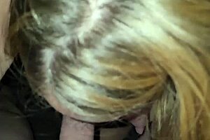 the pregnant cougar is sucking my cock in this story