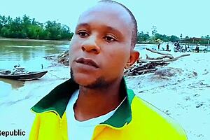 Blonde with huge natural tits and narrow ass teases viewers