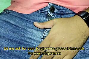 My girlfriend sucks my cock because she cheated and needs my forgive.