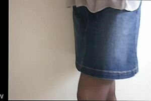 Lacy panties and pantyhose set the scene for a steamy amateur encounter.