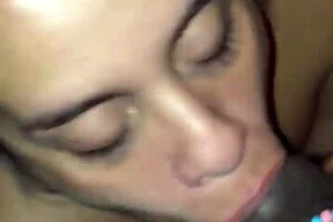 fat hungry latina sucking and ball licking for dinner