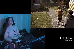 naked alan wake playthrough part 4 with big natural tits