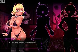 Give an imp a chance in femdom hentai game