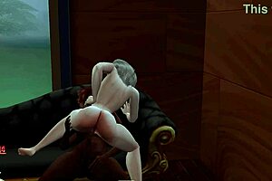 Blonde and brunette beach fun