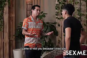 Milagros in threesome with stepcousin and friend