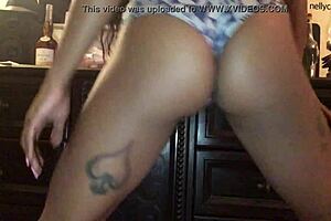 check out this ebony girl twerking in ripped clothes