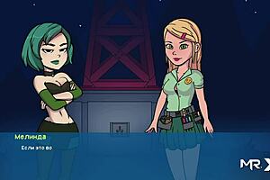 Camp pinewood hosts animated group sex party with creampie fun