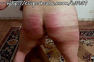 red harsh whipping by brutal femdom mistress