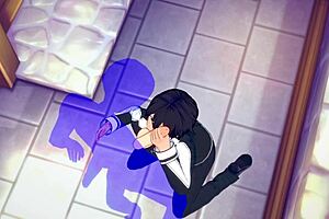 Sword art online yaoi kirito gets blowjob cumshot in mouth japanese asian manga anime game porn gay