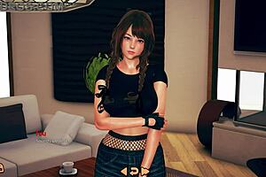 Anna Plays Trick or Treat with Big Tits