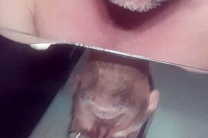 jacking and banging my ass, then eating cum