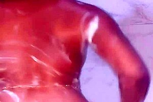 i watch katy katie's stepmother take a long hot shower, her booty jiggling softly