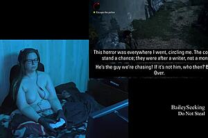 naked alan wake playthrough part 4 with big natural tits