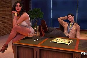 Girl in Fashion Business Wants Spanking in Anime Game