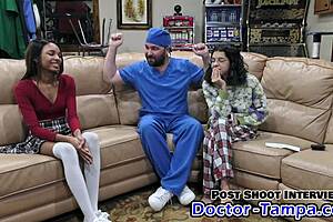 Become the doctor, Solana! Sign up for strange electrical e-stim.