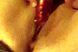 Watch Liz fuck herself with dildo!