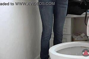 Sexy Af Jeans To Skirt Change In Bathroom