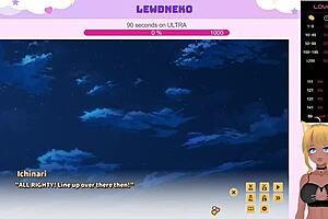 Vtuber lewdneko's lewd love game