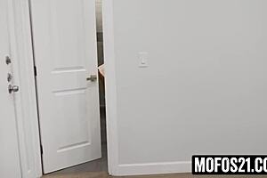 I catch my brother's girlfriend touching herself in the shower, sneaky peek at Mofos21.