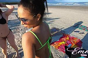 Redhead African Latina Lesbians Expose Asses And Pussies Publicly On Outdoor Beach With Pocahontas Oficial And Lolah Vibe