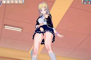 Sekihan orichara sexy JK big tits massage anime 3D