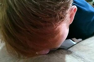 Homemade blowjob from a hot redhead twink, wanna see this teen 18+ suck?