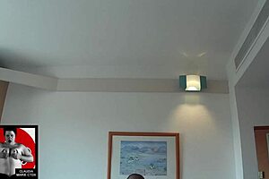 Shibari and submission session with a woman in a hotel setting