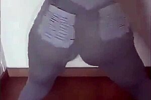 My neighbor moves her ass in spandex so hot, I can't stop watching