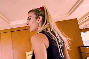 Argentinian Babe Sucks Cock Roughly in Hotel