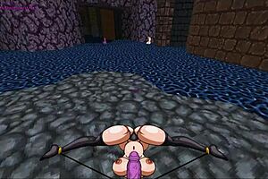 Wow, this giant milking cowgirl with huge boobs is lactating in slooter hentai!