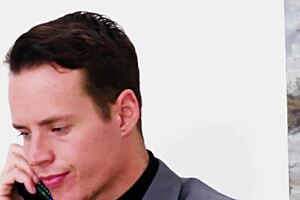 gorgeous blonde babe rides boss hard for sticky cum on ass finish