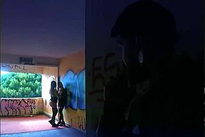 teen fucks in abandoned hotel
