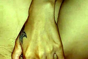 Intimate moment with wife in bedroom