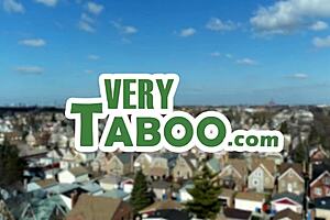 Red riding hood encounters the big bad wolf in a stepdaughter tale