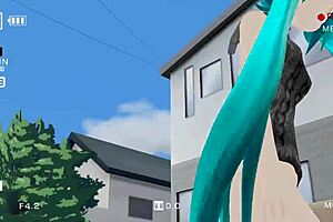 Miku Dancing In Sexy Dress MMD