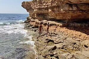 divers watching us screw on the beach, how wild is that?