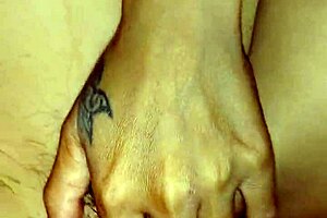 Intimate moment with wife in bedroom