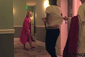 Stunning Lesbians Pick Up Chick at LA Party for Fingering