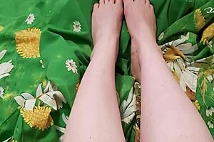 watch this girl play with her pussy in pov, so sensual and horny