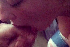 watch her eagerly swallow every drop of cum down her deepthroat