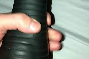 Hey neighbor, ever seen a wife pump her swollen pussy like this?