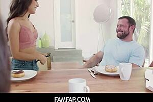 Famfap - Busty Milf Carmela Clutch Sucking Sergeant Miles Cock and Rides Him