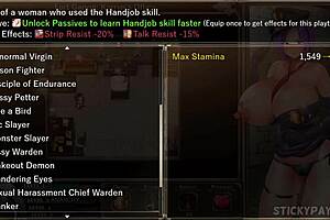 in karryns prison, the police office looks fine as hell in this hentai sex game part 7