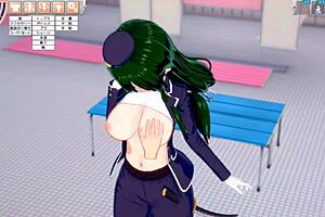 Wild Hentai Blowjob with Re Zero Crusch!