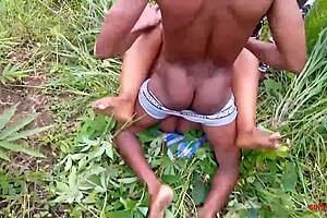 Teasing Big Ass Girl with Deep Anal Action