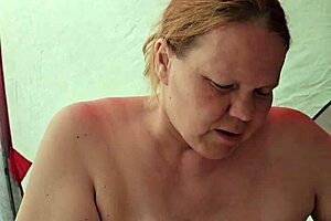 fucking a hot milf in the secluded tent